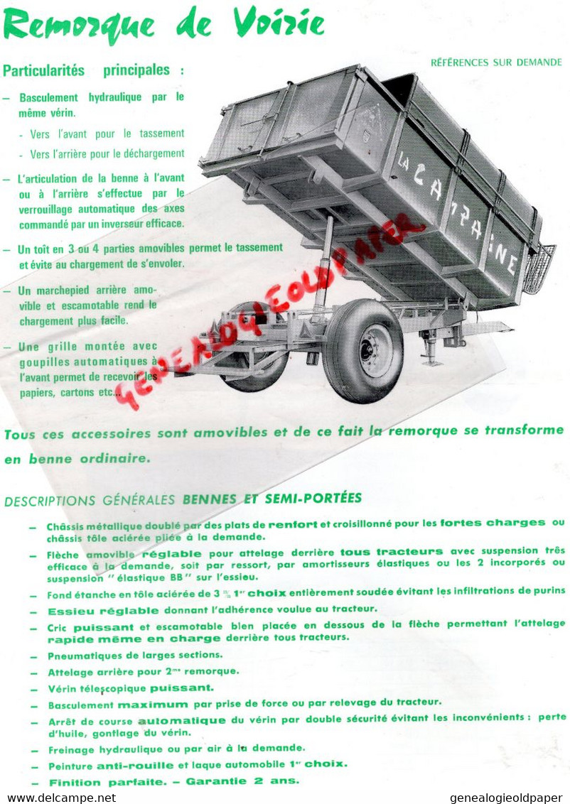 62-CAMPAGNE LES HESDIN-80-VRELY ROSIERES EN SANTERRE-RARE PROSPECTUS PUBLICITE ANTOINE CORNE  TRACTEUR-AGRICULTURE