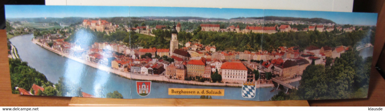 Burghausen A.d.Salzach 3fach Panoramakarte - Burghausen