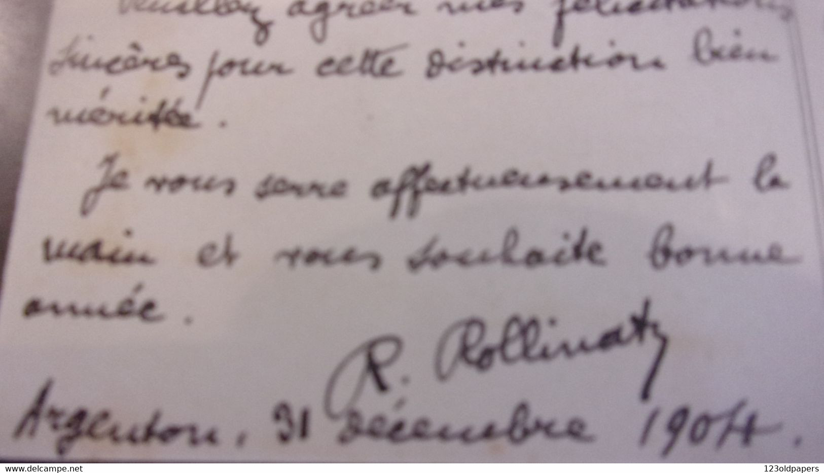 36 ARGENTON LA GARE ENVOI DE RAYMOND ROLLINAT A JOSEPH PIERRE A CHARON CLUIS 1904 - Autres & Non Classés