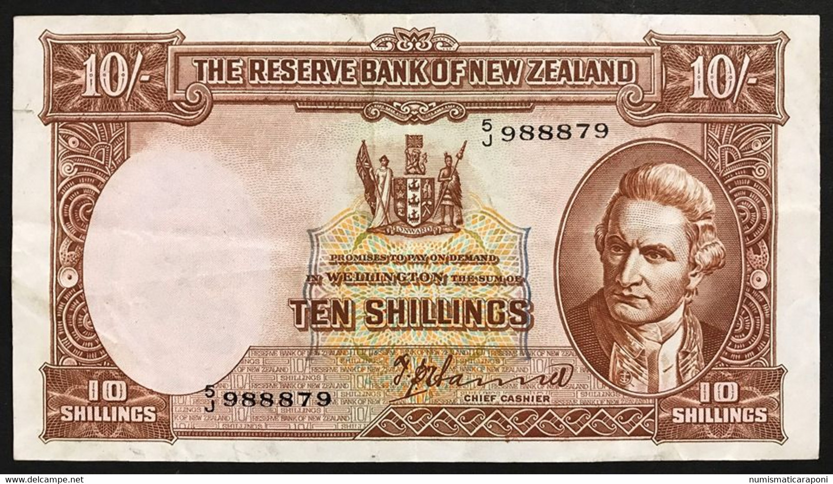 Nuova Zelanda NEW ZEALAND 10 Shillings 1940 PICK#158a LOTTO 2947 - Nouvelle-Zélande