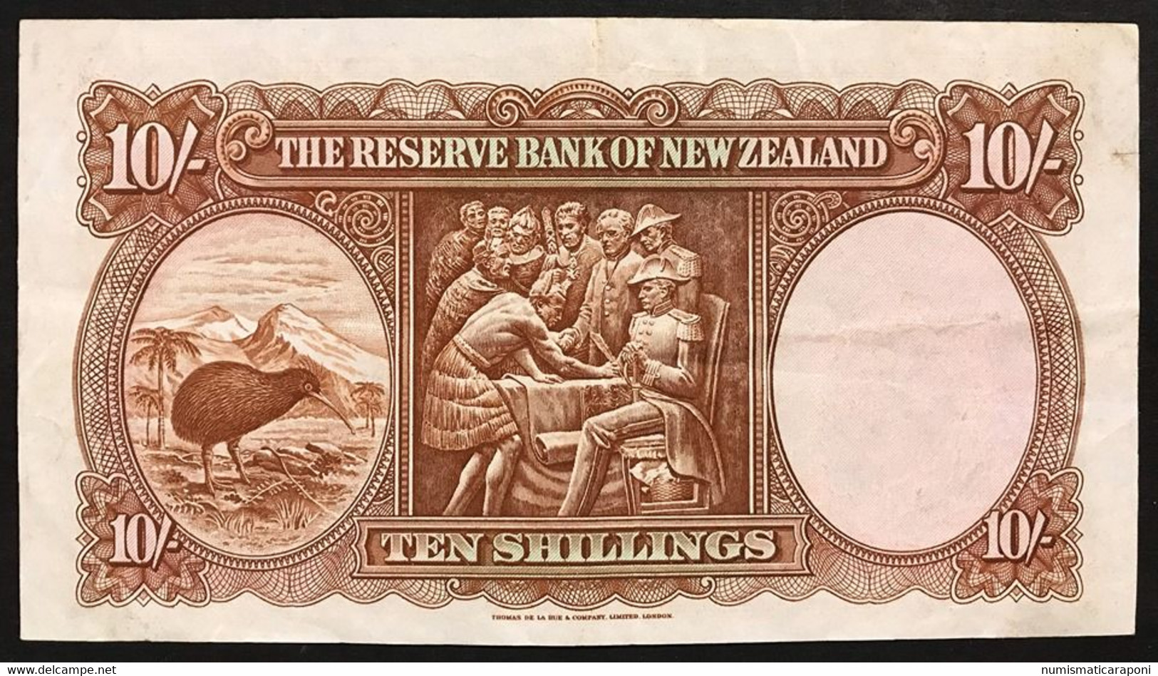 Nuova Zelanda NEW ZEALAND 10 Shillings 1940 PICK#158a LOTTO 2947 - Nieuw-Zeeland