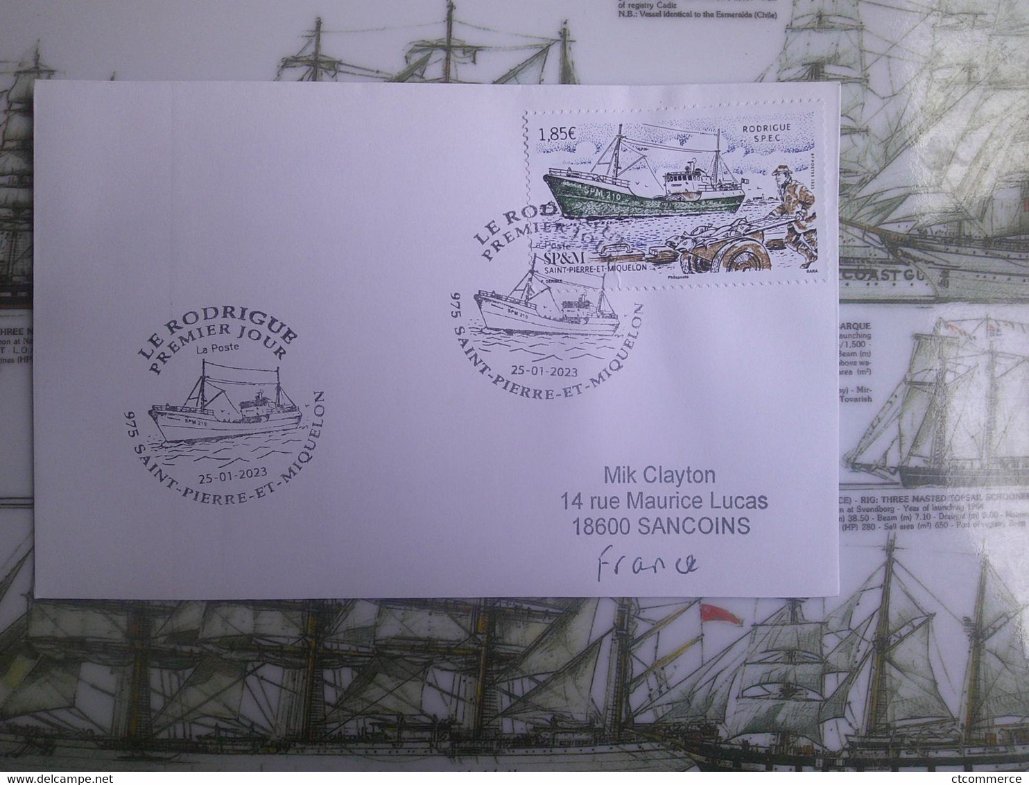 St Pierre & Miquelon, FDC Le Rodrigue (SPM 210) - FDC