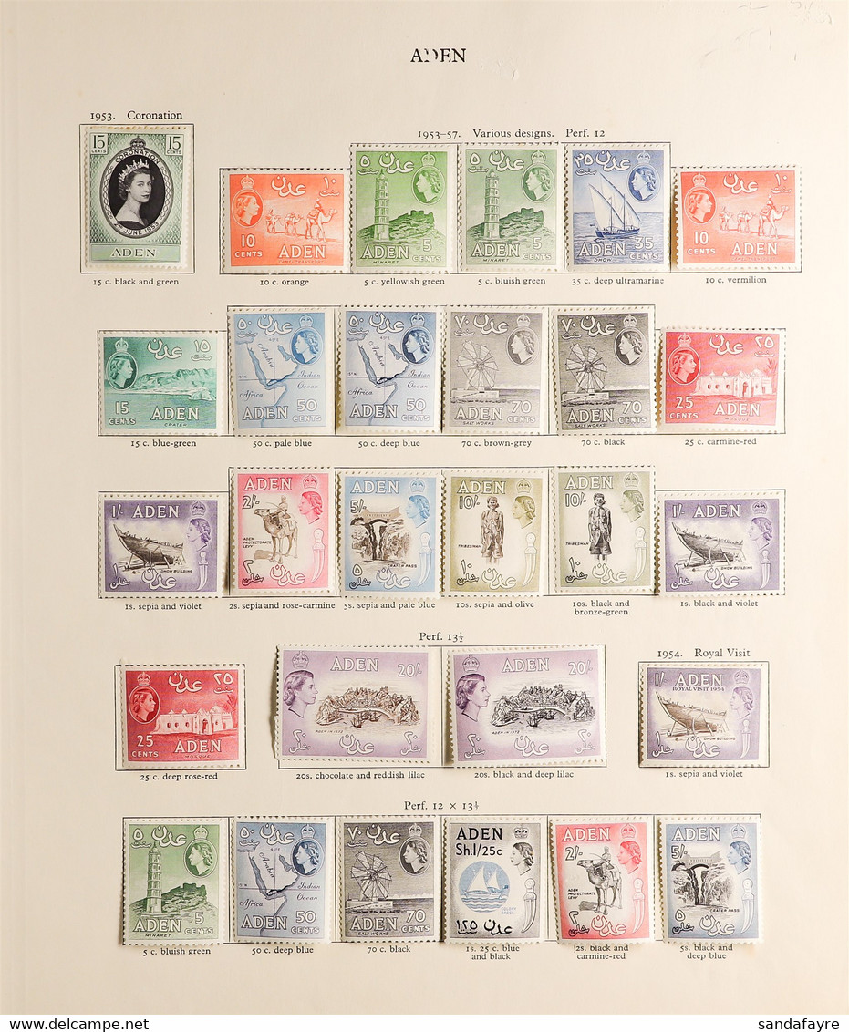 BRITISH ARABIA 1952-65 A Mint Collection Incl. Aden 1953-57 Set With Most Varieties, Seiyun 1954 Set Complete, Shihr & M - Andere & Zonder Classificatie