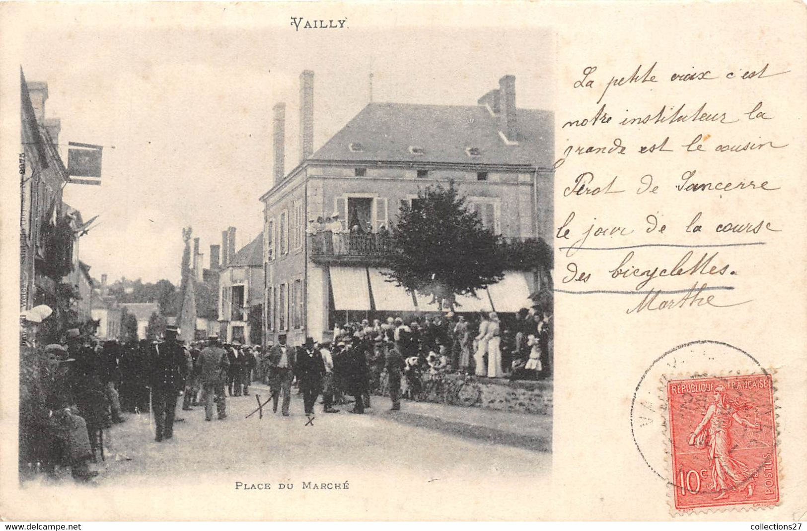 18-VAILLY- PLACE DU MARCHE - Other & Unclassified