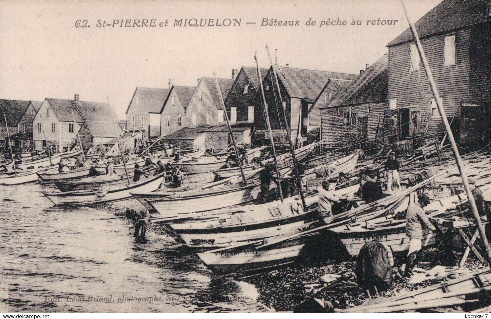 Saint Pierre Et Miquelon  Bateaux De Peche Au Retour CPA Non Circulée - Saint-Pierre-et-Miquelon