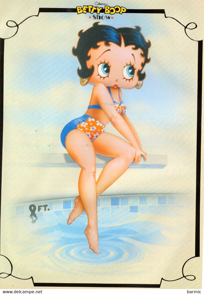 FIGURINE BETTY BOOP, SURFEUSE N°19  AVEC SON LIVRET DE 18 PAGES REF 6072