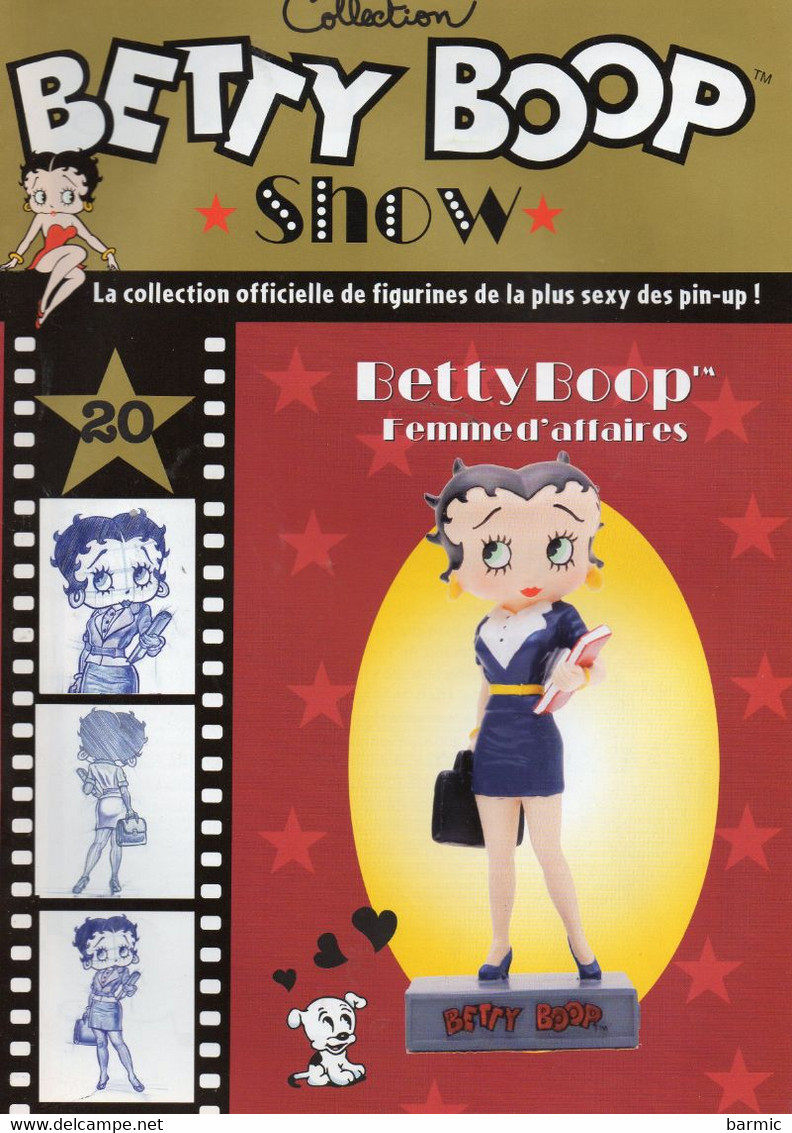 FIGURINE BETTY BOOP, FEMME D AFFAIRE N°20  AVEC SON LIVRET DE 18 PAGES REF 6073 - Andere & Zonder Classificatie