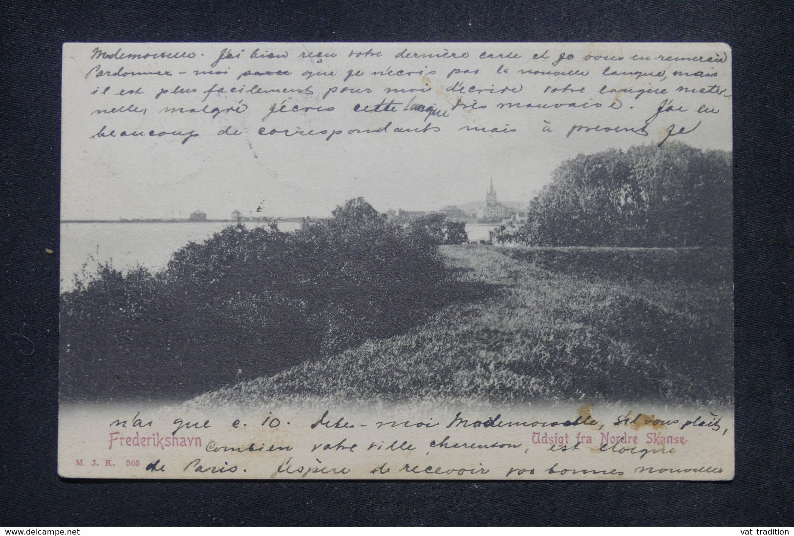 DANEMARK - Affranchissement Varié Sur Carte Postale (Frederikshavn ) Pour La France En 1906 - L 141590 - Briefe U. Dokumente