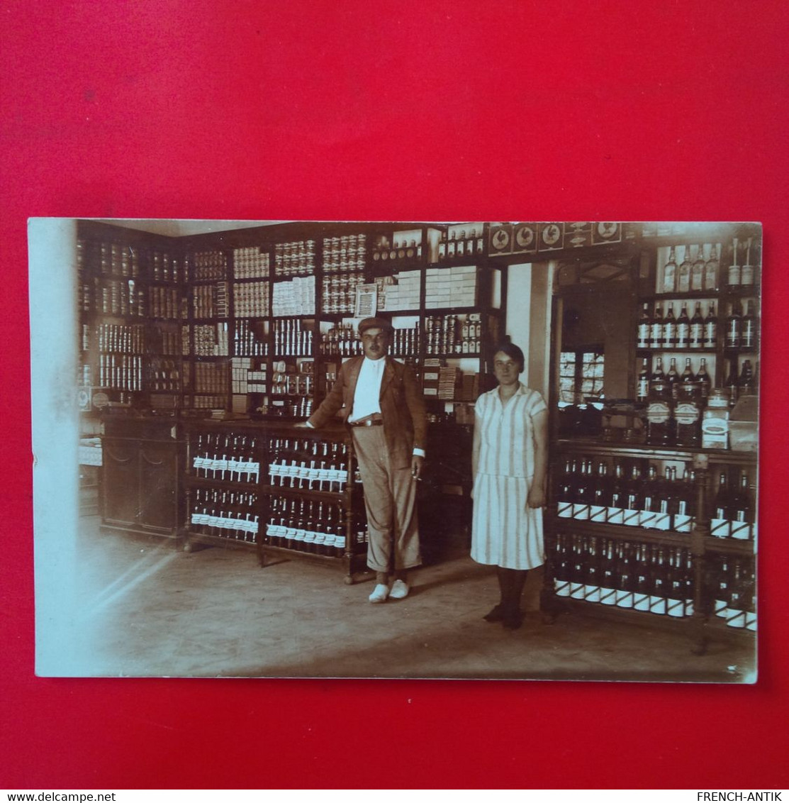 CARTE PHOTO MAGASIN VENTE D ALCOOL CHAMPAGNE VIN A IDENTIFIER - A Identifier