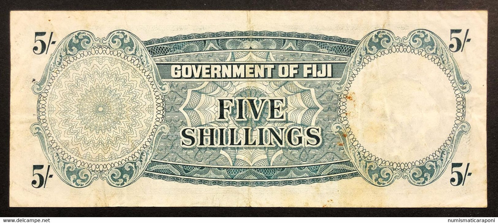 Figi Fiji 5 Shillings 1962 Pick#51c Belbb Lotto 3714 - Fidschi