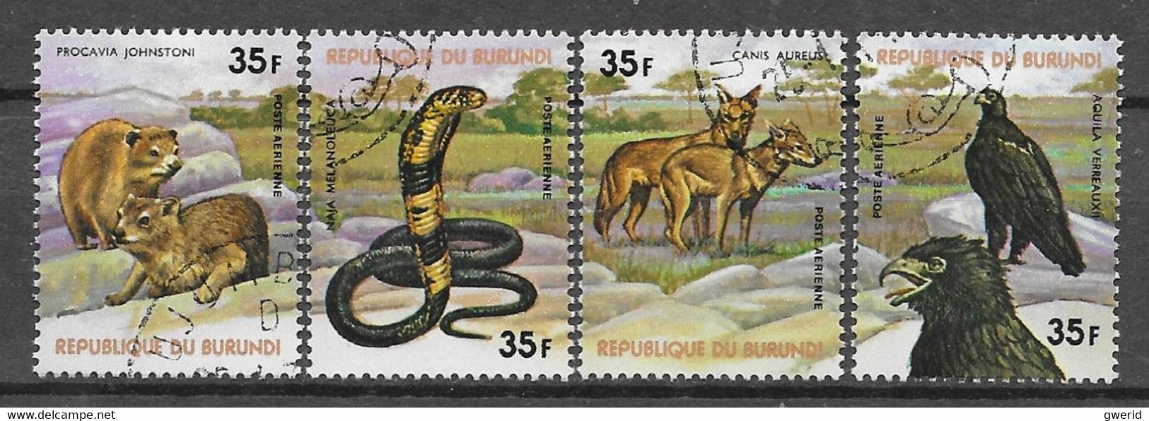 Burundi N° PA 457/60 YVERT OBLITERE - Used Stamps