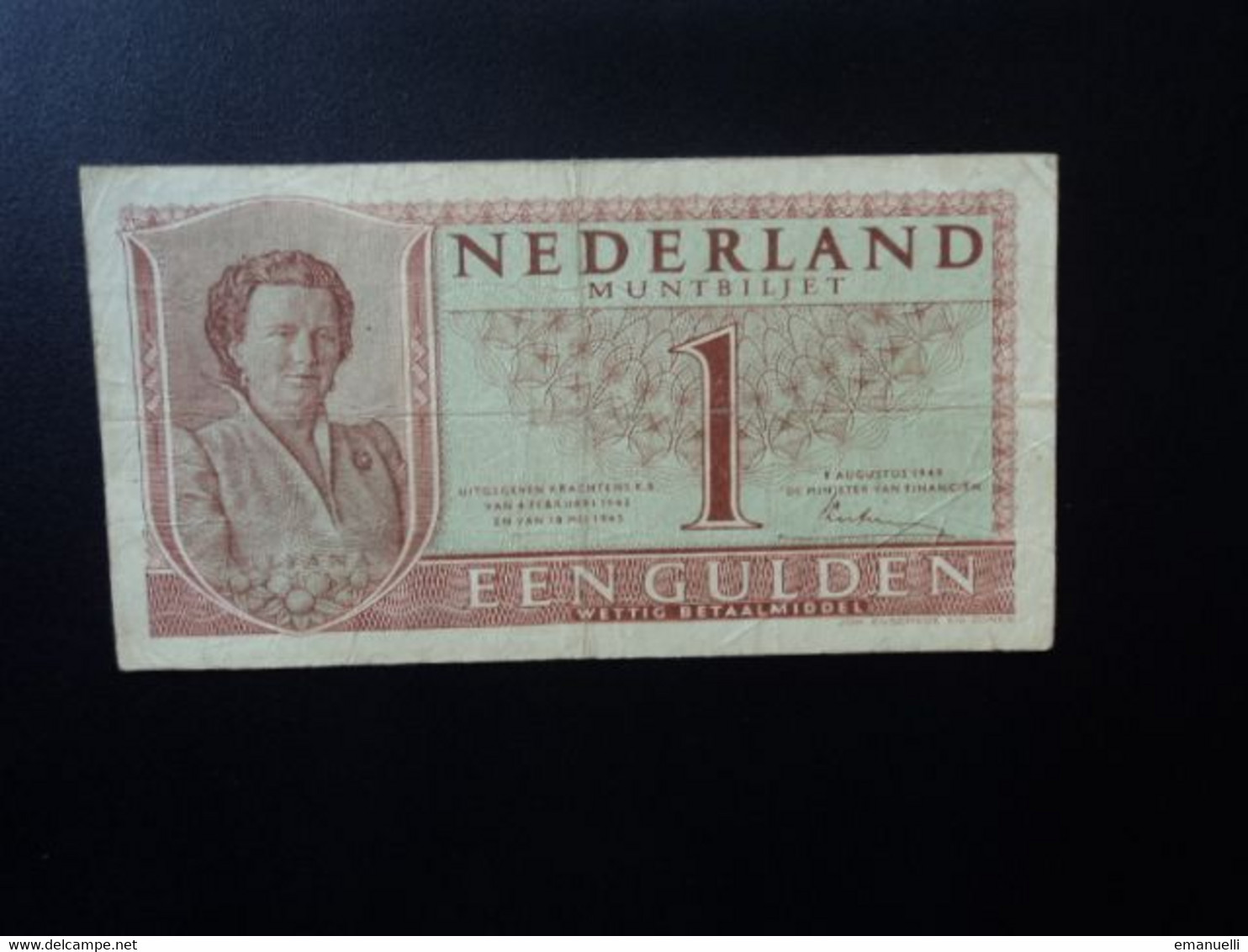 PAYS BAS : 1 GULDEN   8.8.1949    CH07-1a * / P 72     TTB ** - 1 Gulden