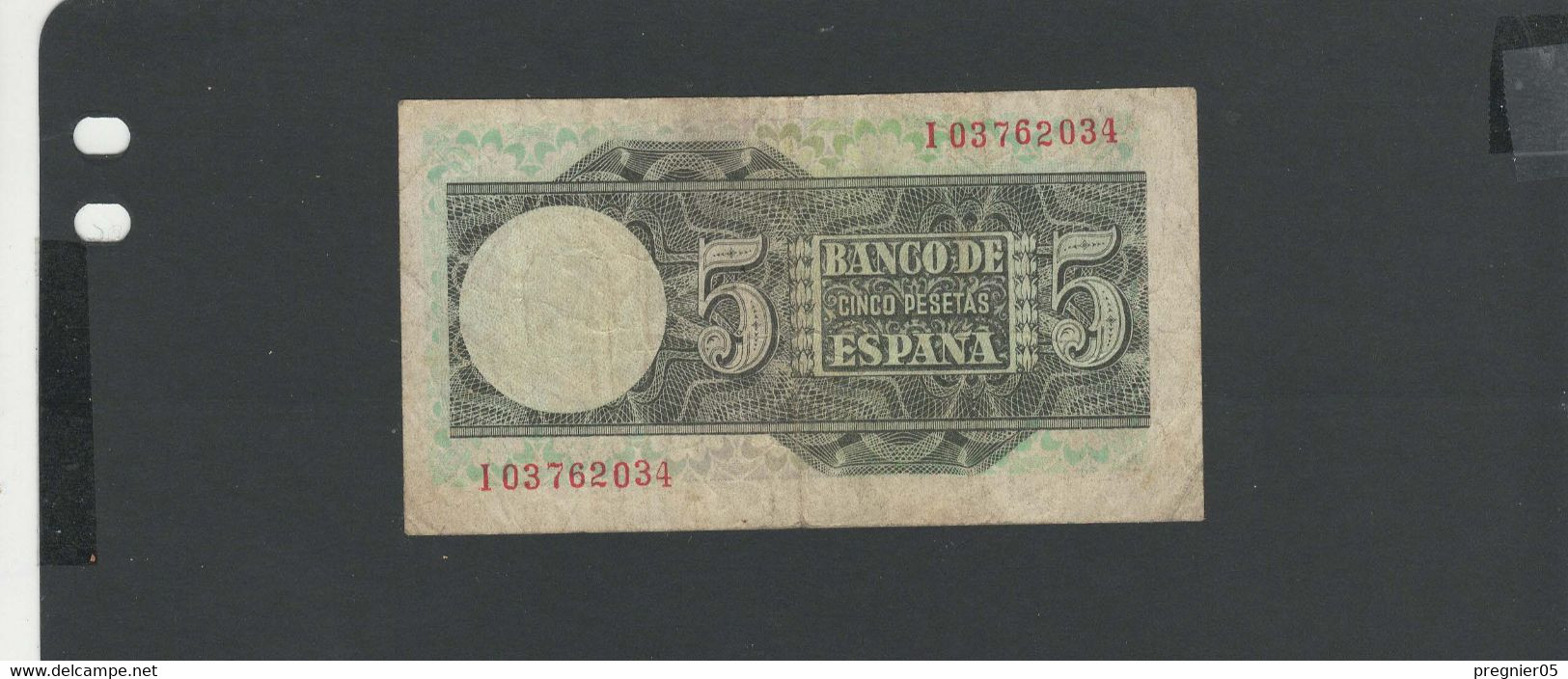 ESPAGNE - Billet 5 Pesetas 1948 TB/F Pick-136 - 5 Pesetas