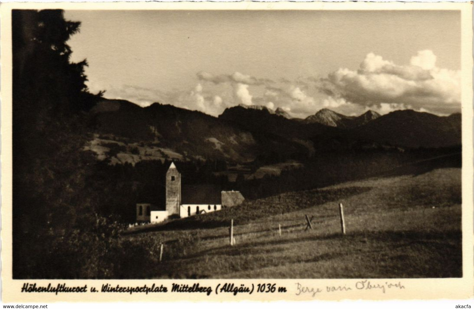CPA AK MITTELBERG View Of The Church GERMANY (1296431) - Mittelberg