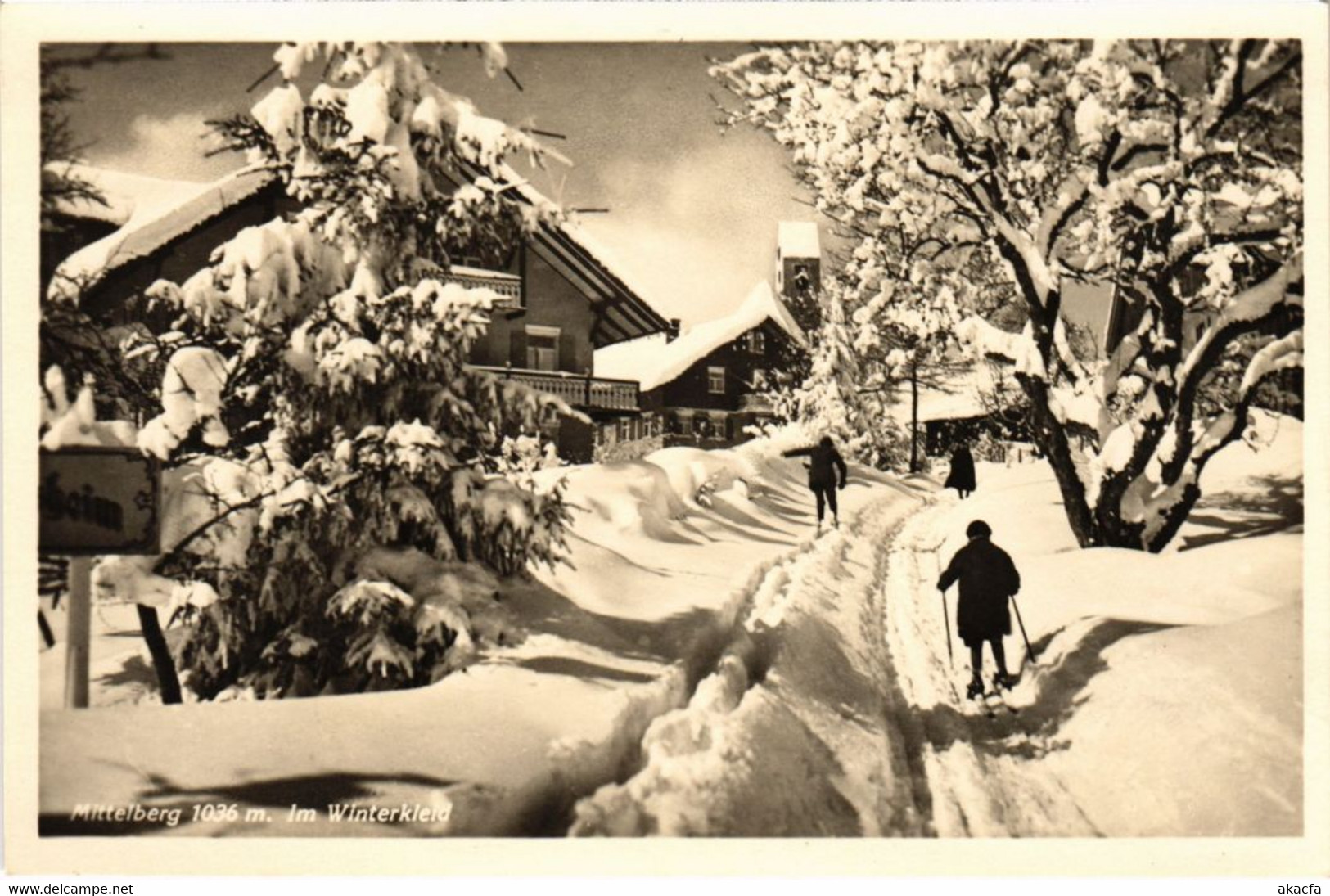 CPA AK MITTELBERG Im Winterkleid GERMANY (1296607) - Mittelberg