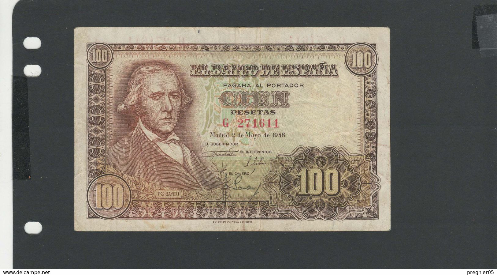 ESPAGNE - Billet 100 Pesetas 1948 TTB/VF Pick-137 - 100 Peseten