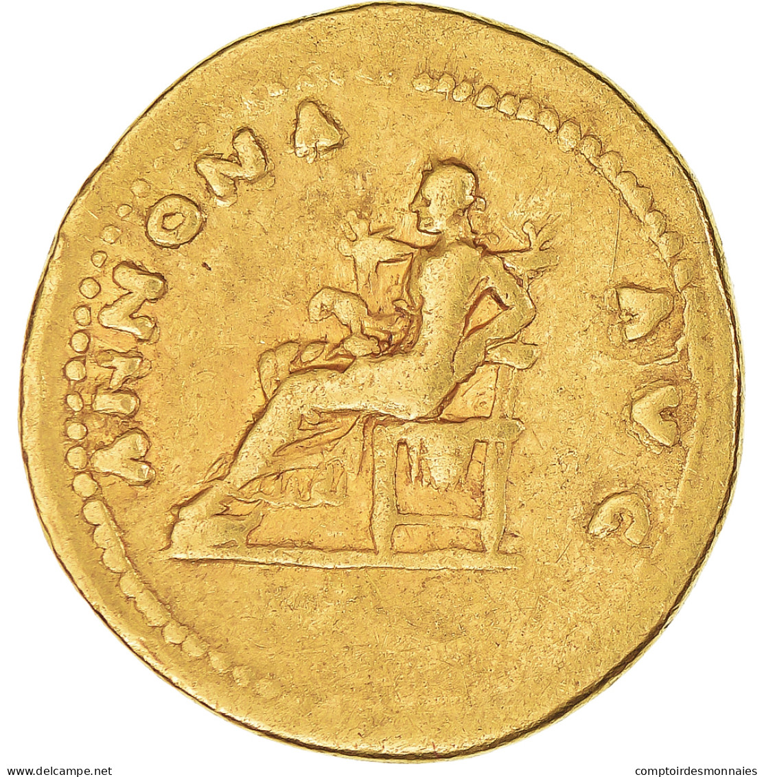 Monnaie, Titus, Aureus, 77-78, Rome, TB+, Or, RIC:II.1-971 - La Dinastía Flavia (69 / 96)