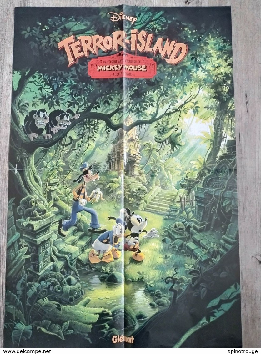 Affiche NESME Alexis Terror-Island Glénat 2022 (Disney Mickey Mouse - Affiches & Posters