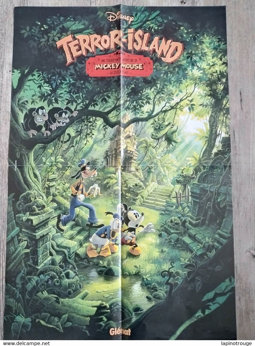 Affiche NESME Alexis Terror-Island Glénat 2022 (Disney Mickey Mouse - Plakate & Offsets