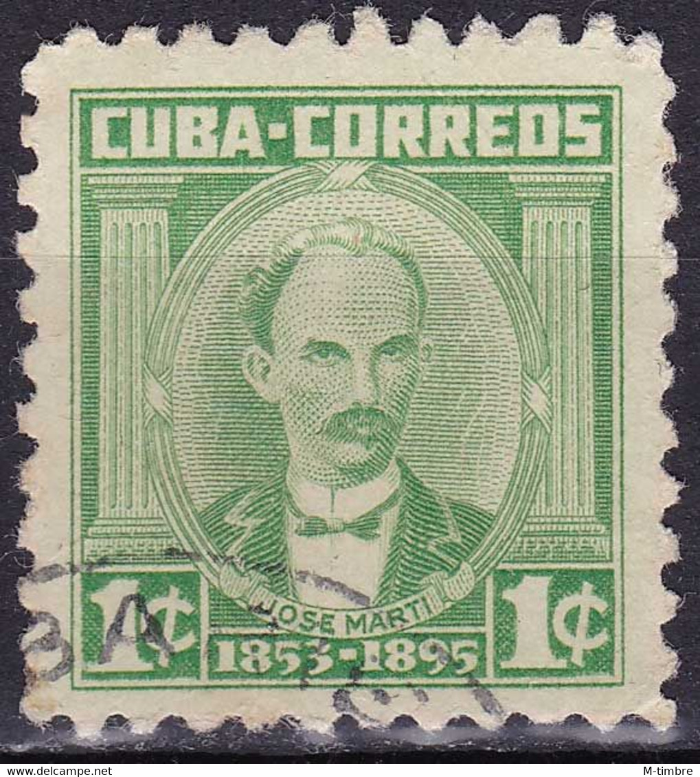 Cuba YT 402 Mi 410 Année 1954 (Used °) José Marti - Used Stamps