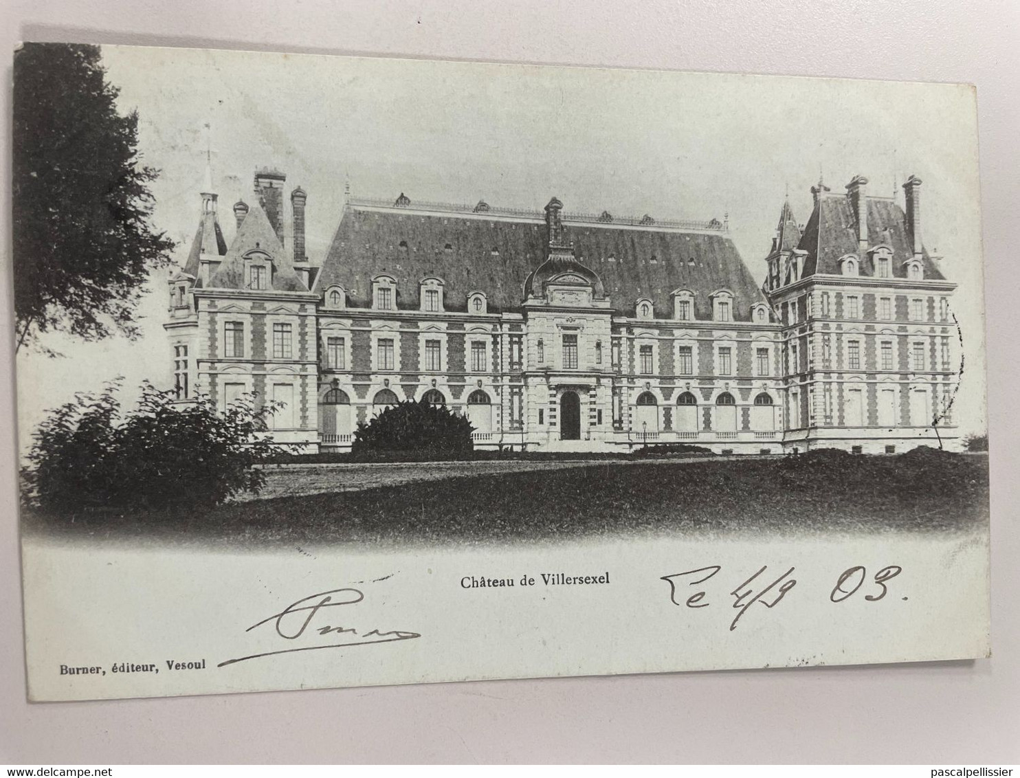 CPA Précurseur - 70 - Château De VILLERSEXEL - Papier Bleuté - Villersexel