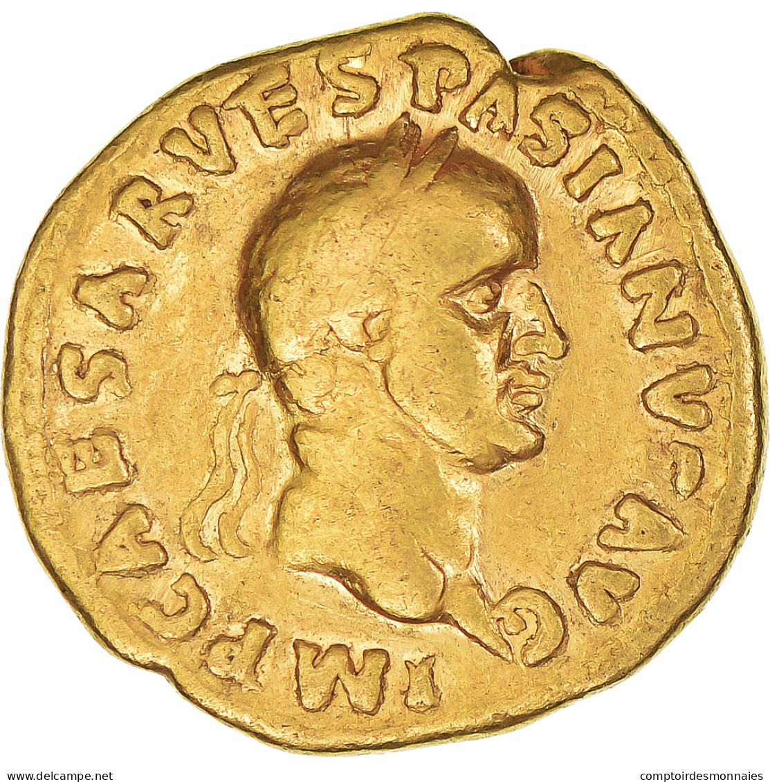 Monnaie, Vespasien, Aureus, 70, Tarraco(?), TB+, Or, RIC:II.1-1311 - La Dinastia Flavia (69 / 96)