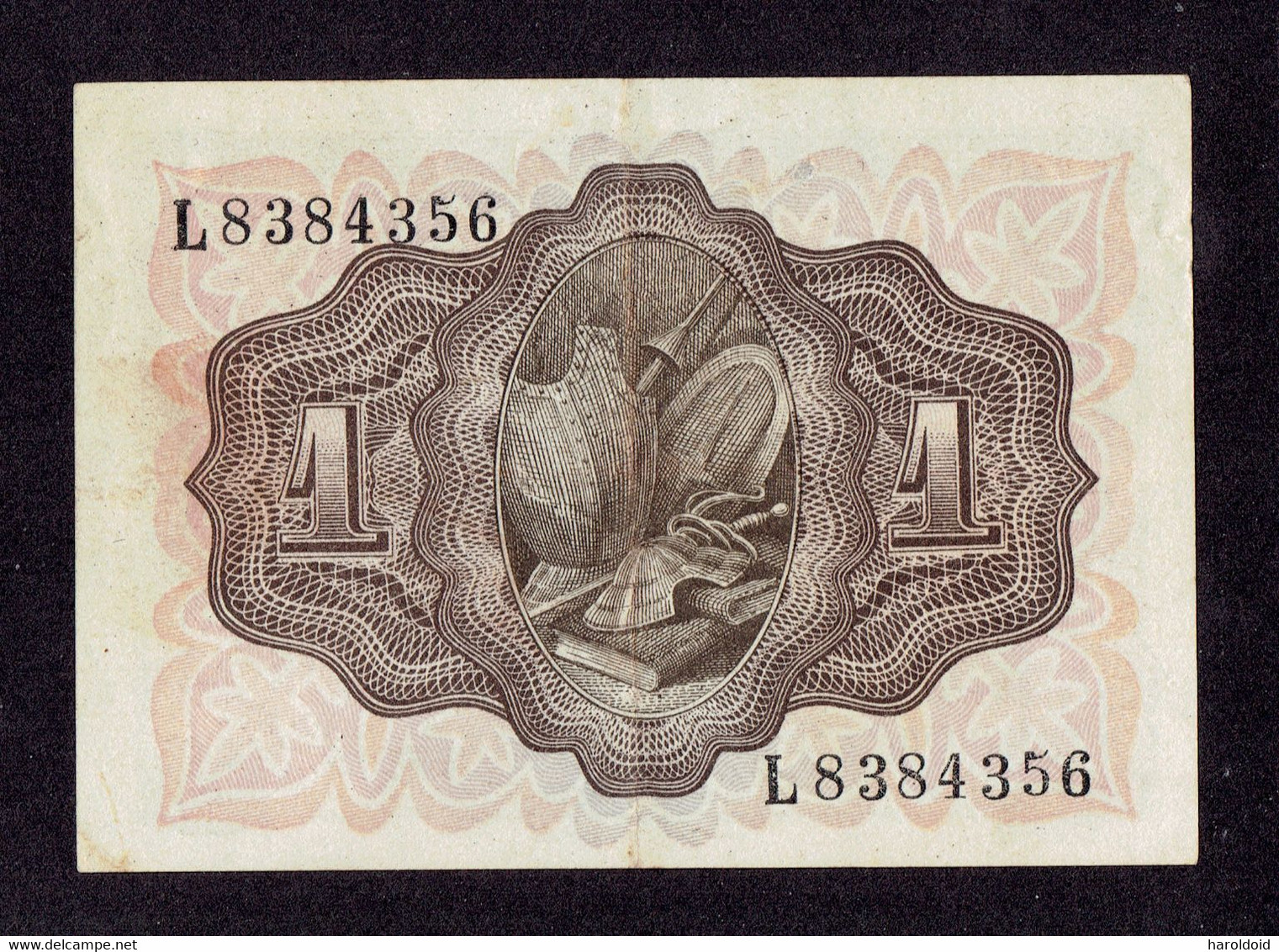 ESPAGNE - 1 PESETA - SPL - 1 PLI CENTRAL VERTICAL - 1951 - 1-2 Peseten