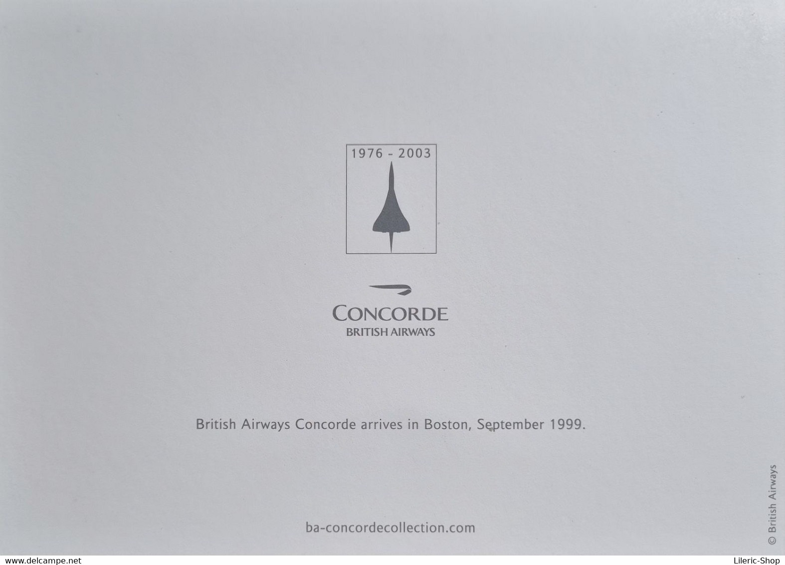 EXCLUSIVITÉ Coffret COLLECTOR 1976/2003 CONCORDE BRITISH AIRWAYS - 6 CARTES POSTALES DOUBLES ET ENVELOPPES