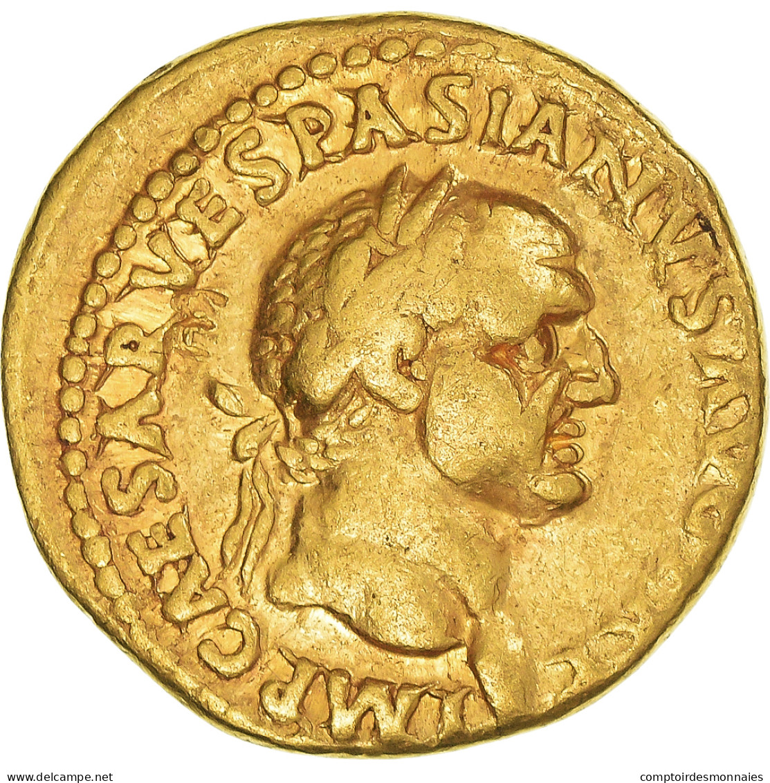 Monnaie, Vespasien, Aureus, 71, Lyon - Lugdunum, TB+, Or, RIC:II.1-1111 - Die Flavische Dynastie (69 / 96)