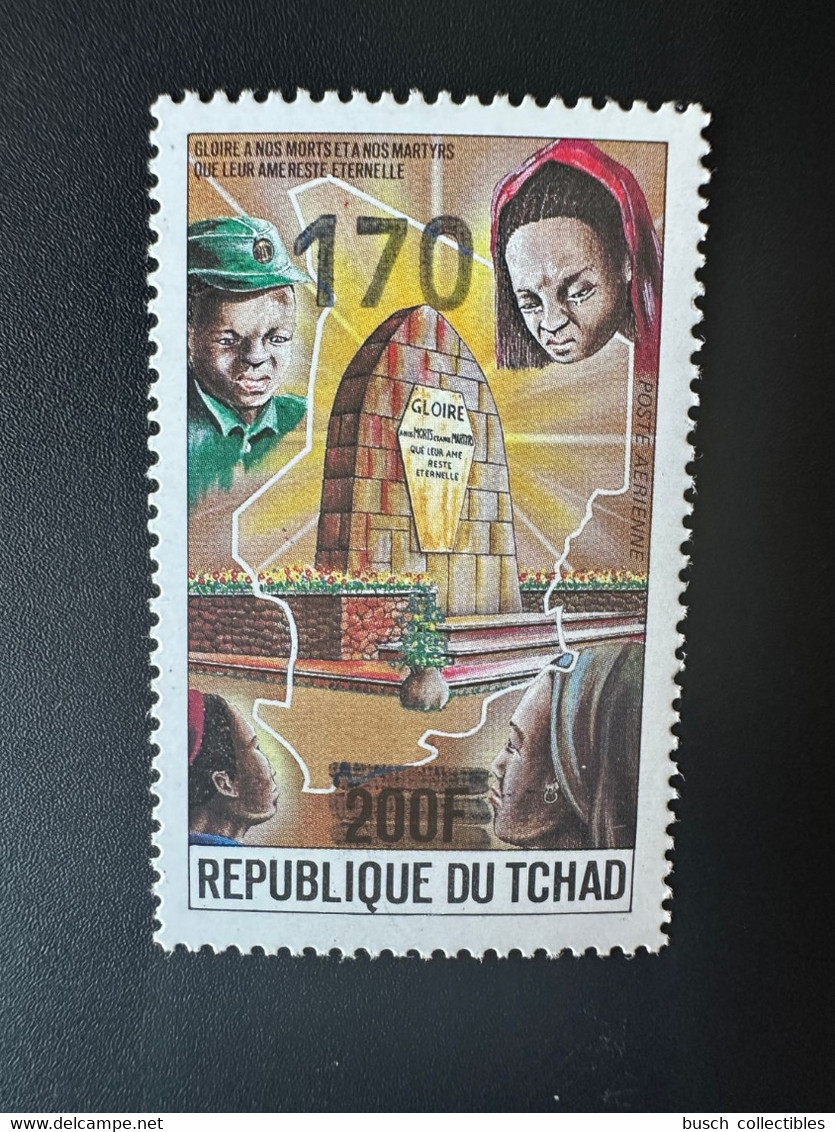 Tchad Chad Tschad 1987 / 1988 Mi. 1146 Surchargé Overprint Gloire à Nos Morts Martyrs Âme éternelle - Chad (1960-...)