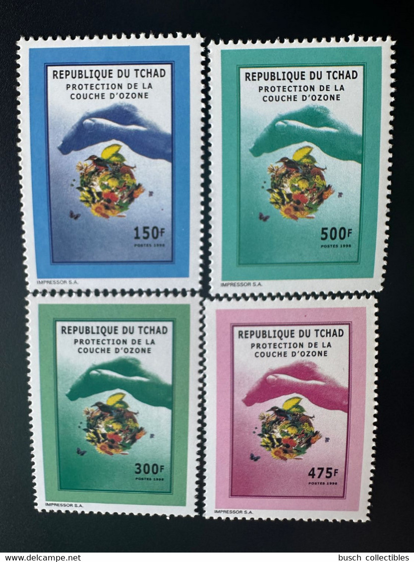 Tchad Chad Tschad 1998 Mi. 1667 - 1670A Protection De La Couche D'Ozone Ozonschicht Layer Joint Issue Emission Commune - Emissioni Congiunte