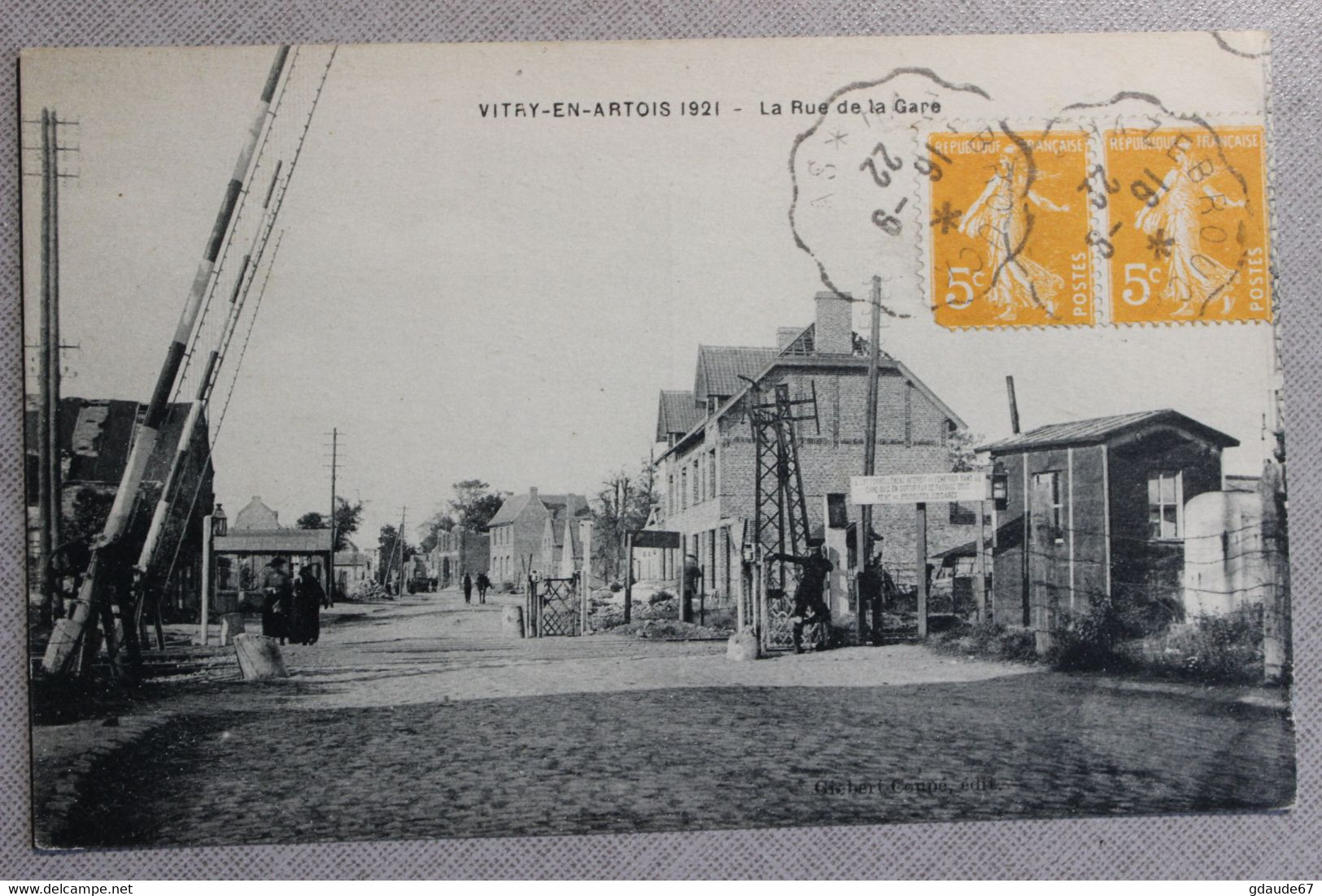 VITRY EN ARTOIS (62) - LA RUE DE LA GARE - Vitry En Artois