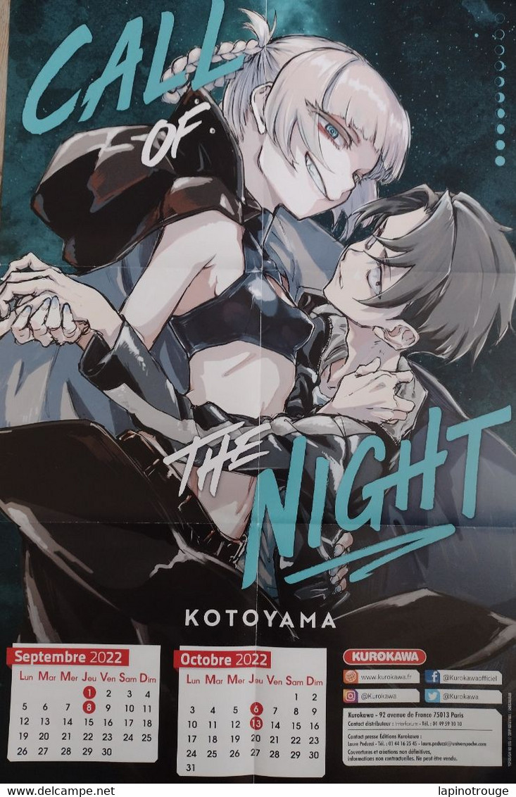 Affiche KOTOYAMA Call Of The Night Kurokawa 2022 - Posters