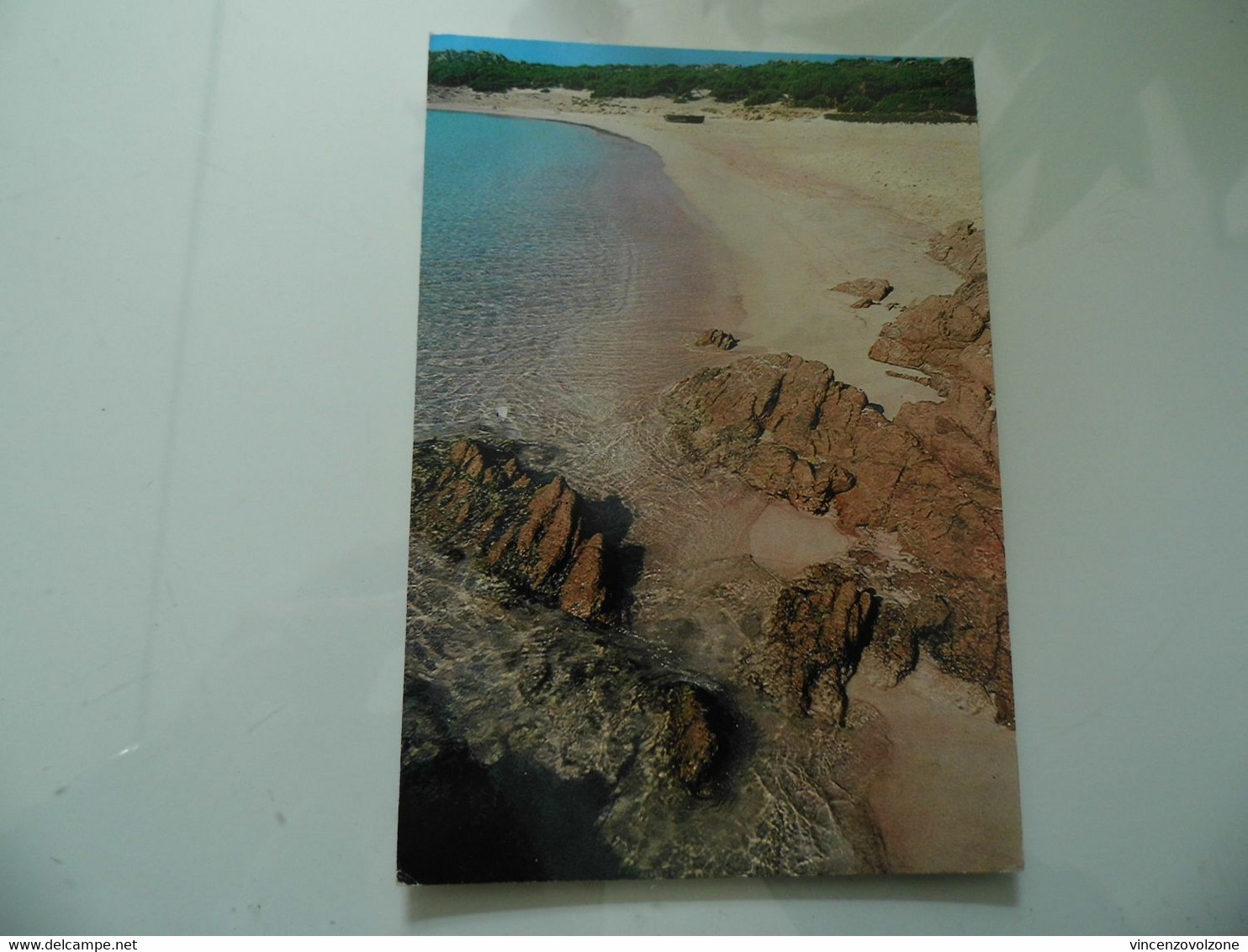 Cartolina Viaggiata "ARCIPELAGO DELLA MADDALENA Isola Di Budelli - La Spiaggia Rosa" 1991 - Olbia