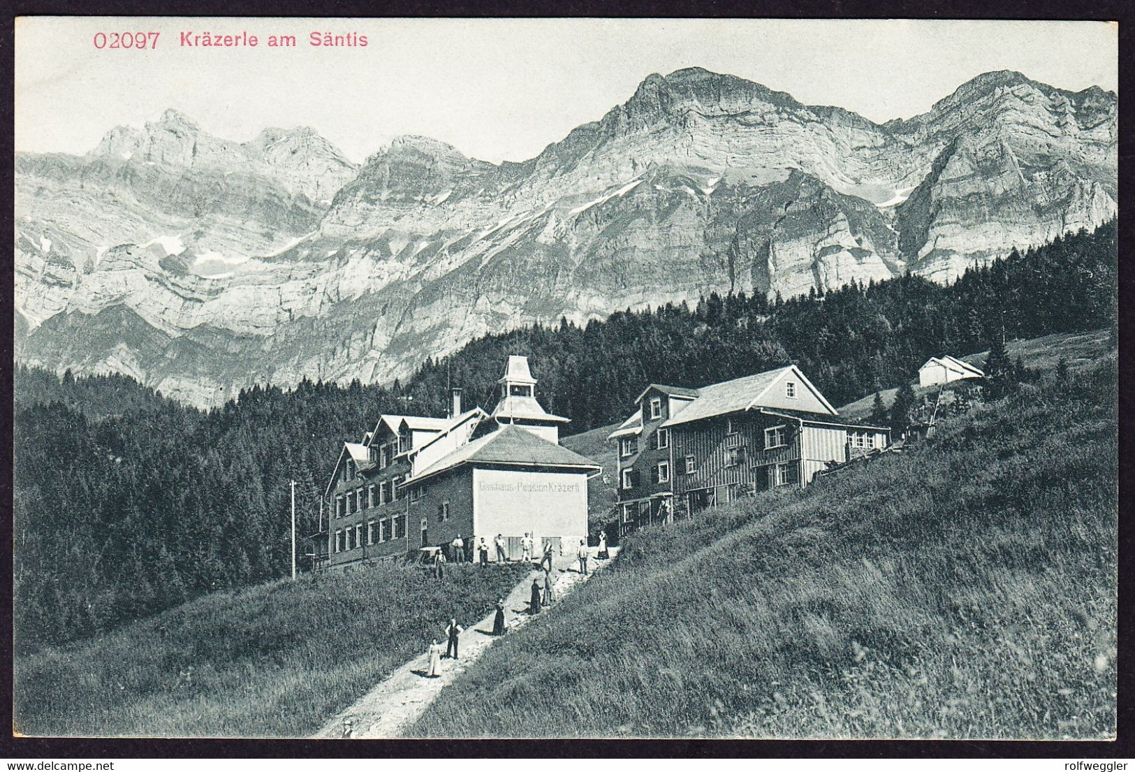 1909 In Urnäsch Gestempelte AK: Kräzerle Am Säntis. Handstempel KRÄZERLI Am Säntis. 31. Jan.1909 - Urnäsch