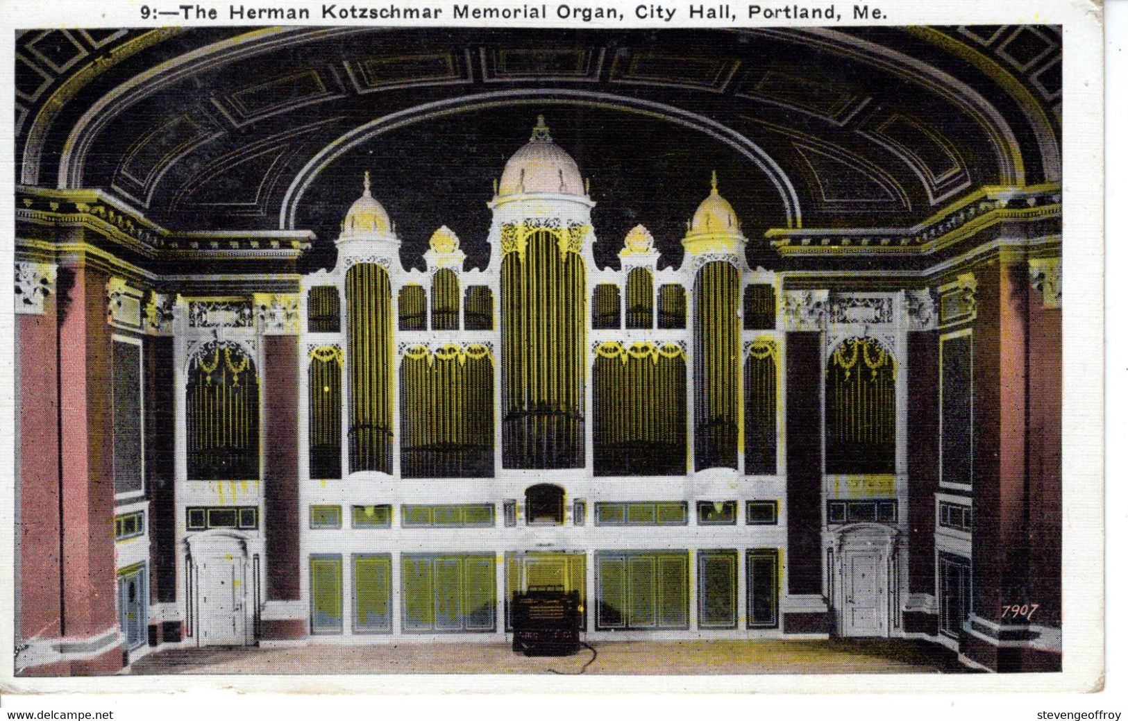 Etat Unis ME Maine Portland The Herman Kotzschmar Memorial Organ City Hall - Portland