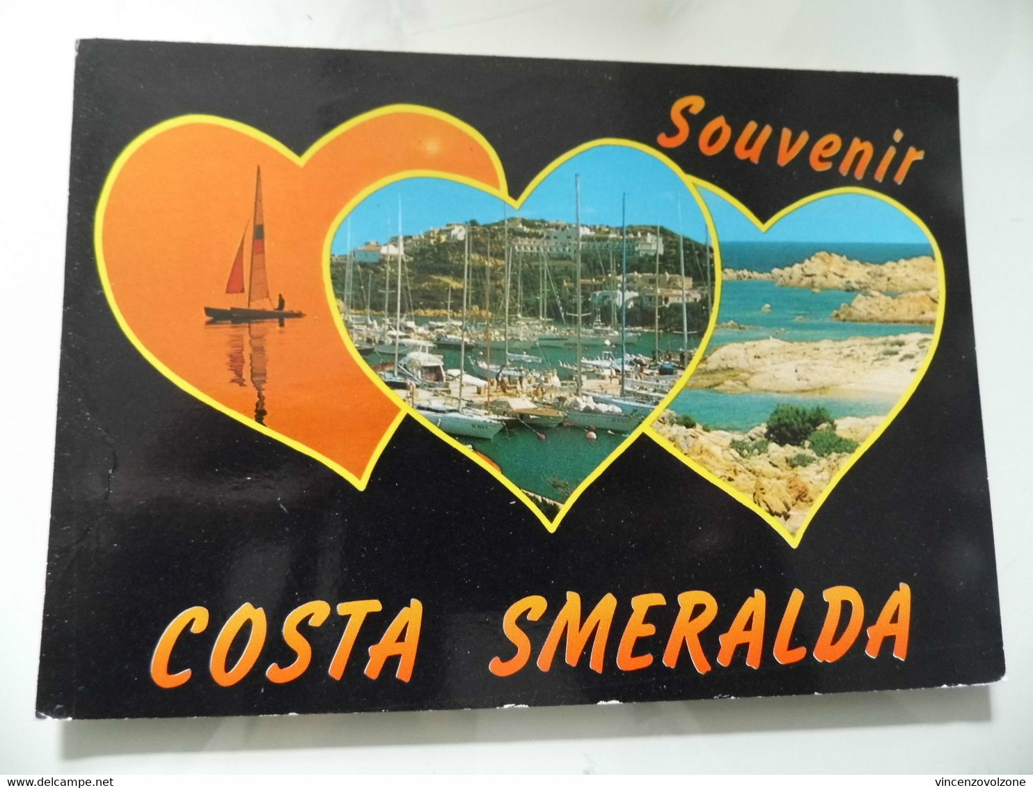 Cartolina Viaggiata " SOUVENIR COSTA SMERALDA" Vedutine 1986 - Olbia