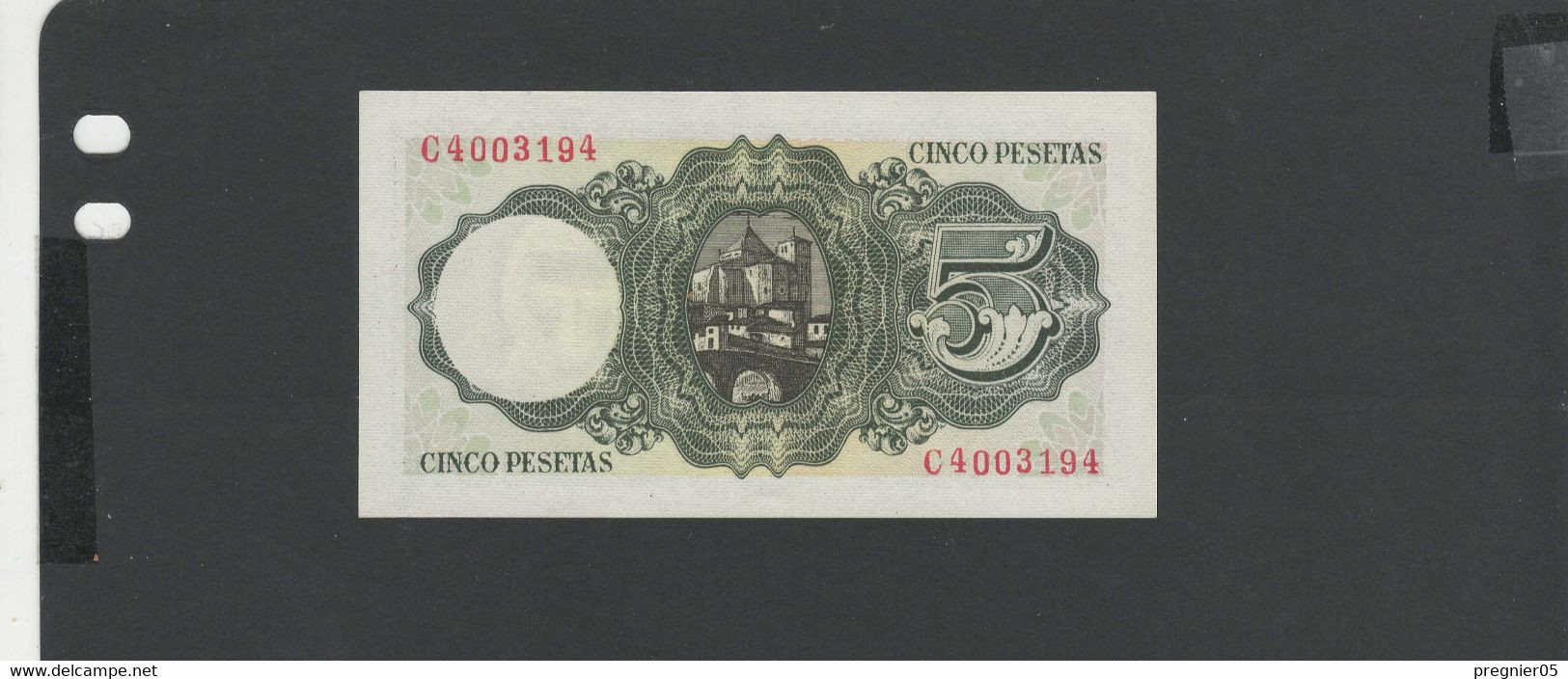 ESPAGNE - Billet 5 Pesetas 1951 SPL/AU Pick-140a.2 - 5 Peseten