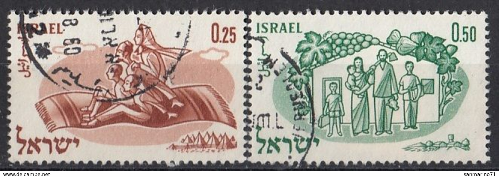 ISRAEL 212-213,used,falc Hinged - Gebruikt (zonder Tabs)