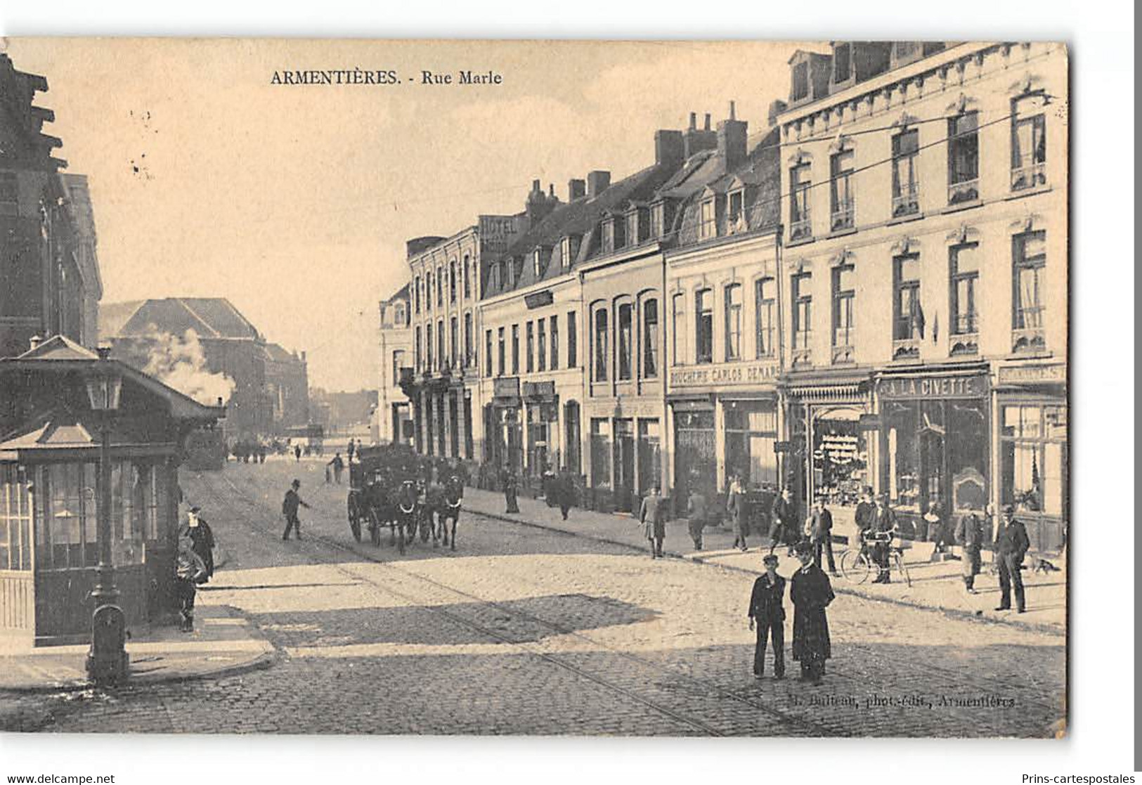 CPA 59 Armentieres Rue Marle - Armentieres