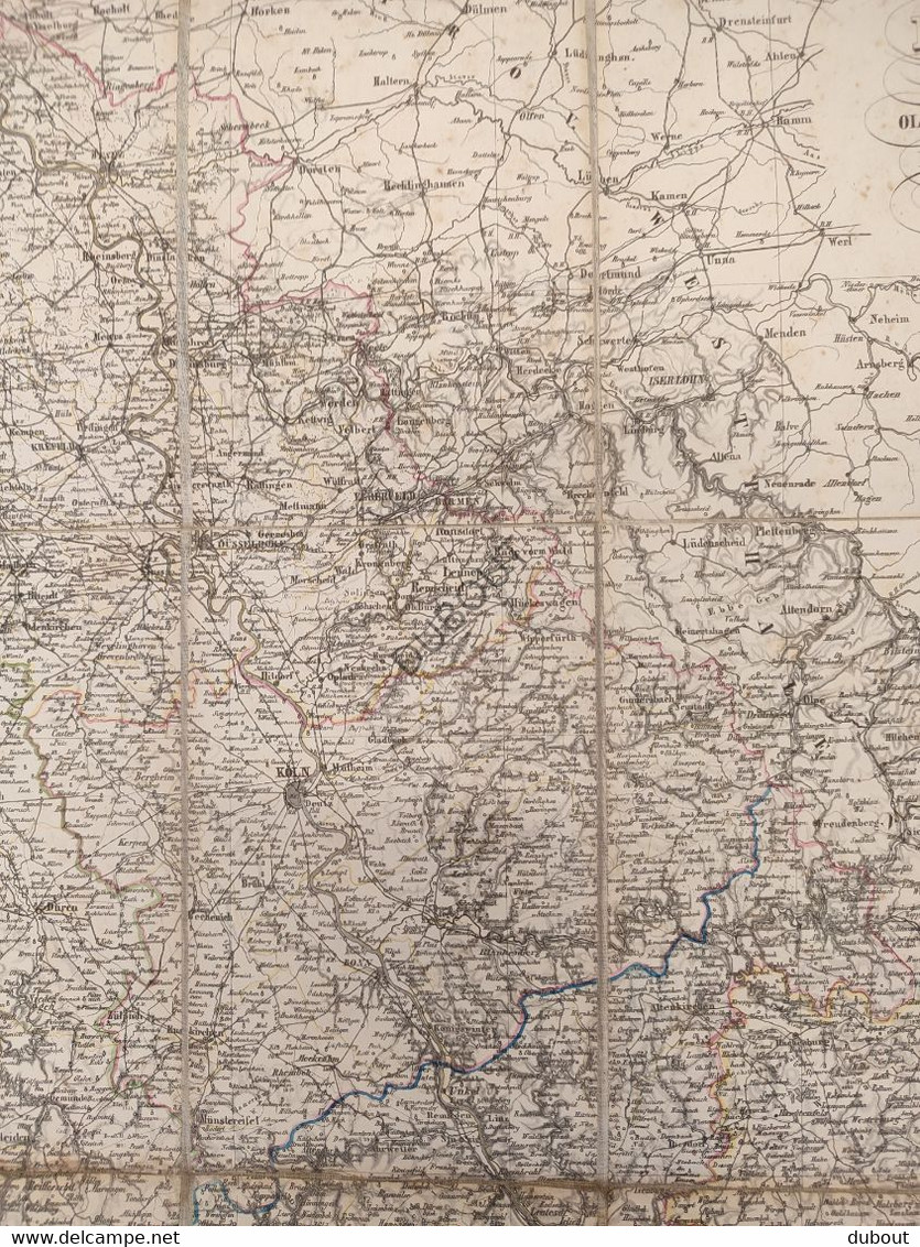 Duitsland/Maastricht/Luik - Carte Der Rheinprovinz - F. Handtke - 1863  (W205) - Cartes Topographiques