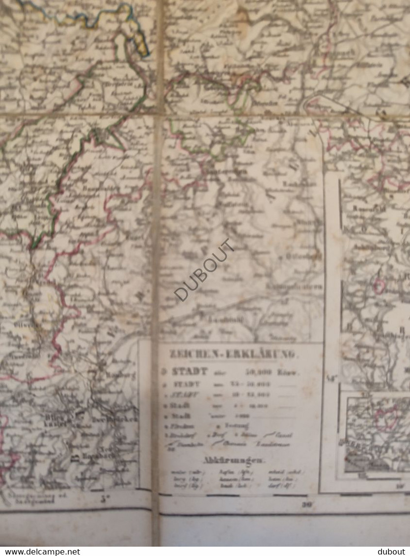 Duitsland/Maastricht/Luik - Carte der Rheinprovinz - F. Handtke - 1863  (W205)