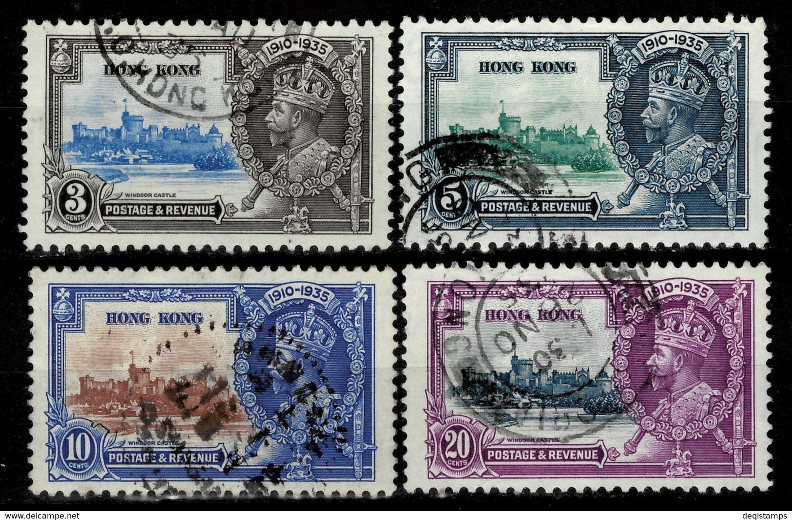 Hong Kong 1935  SG133/136 Silver Jubilee / Set Of 4  Used - Oblitérés