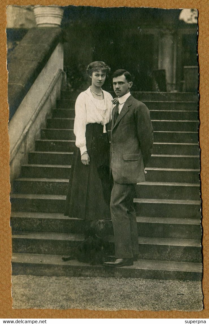 PRINCESSE CHARLOTTE DE LUXEMBOURG Et PRINCE FELIX DE BOURBON-PARME  (1919) - Grand-Ducal Family