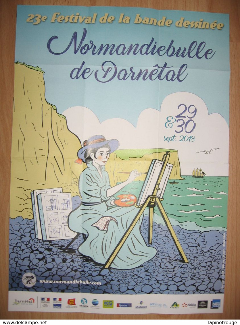 Affiche CATEL Festival BD Darnétal 2018 (Joséphine Baker Olympe De Gouges - Affiches & Offsets