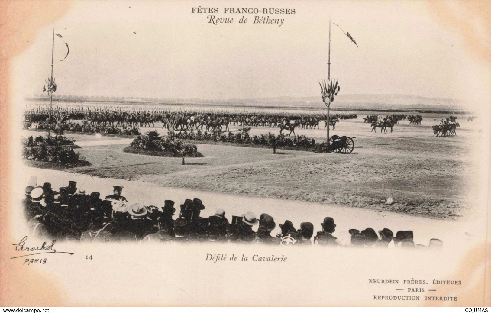 51 - BETHENY - S11793 - Fêtes Franco Russes - Revue De Bétheny - Défilé De La Cavalerie - Chevaux - L8 - Bétheny