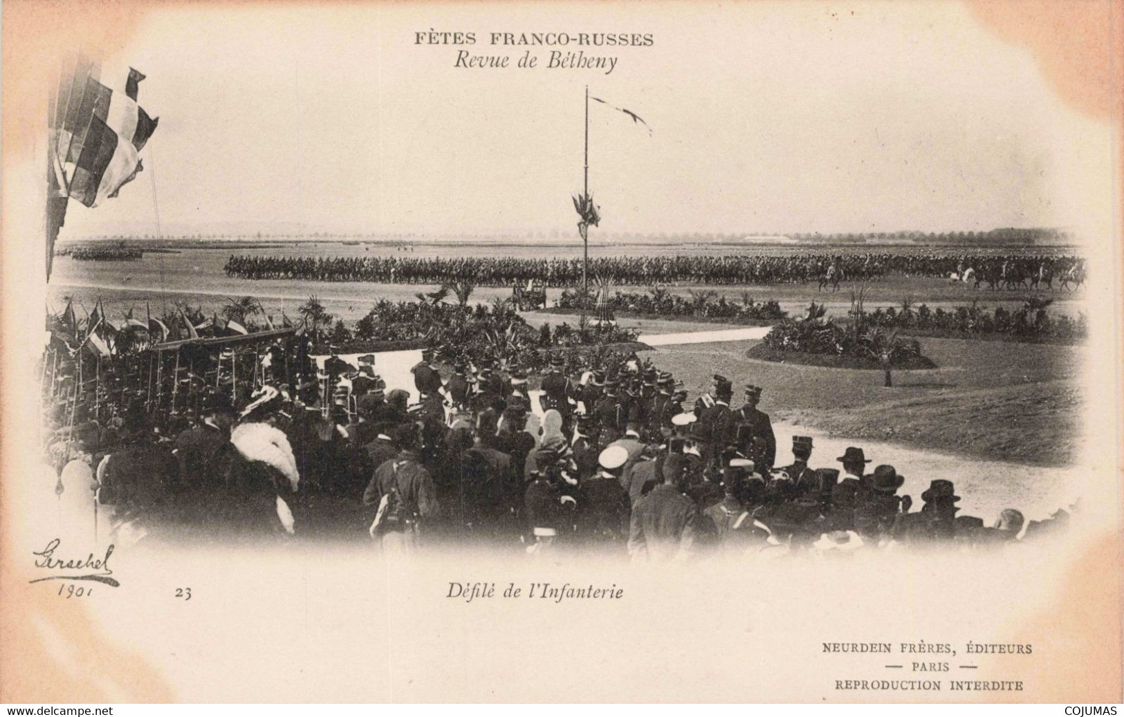 51 - BETHENY - S11794 - Fêtes Franco Russes - Revue De Bétheny - Défilé De L'Infanterie - L8 - Bétheny