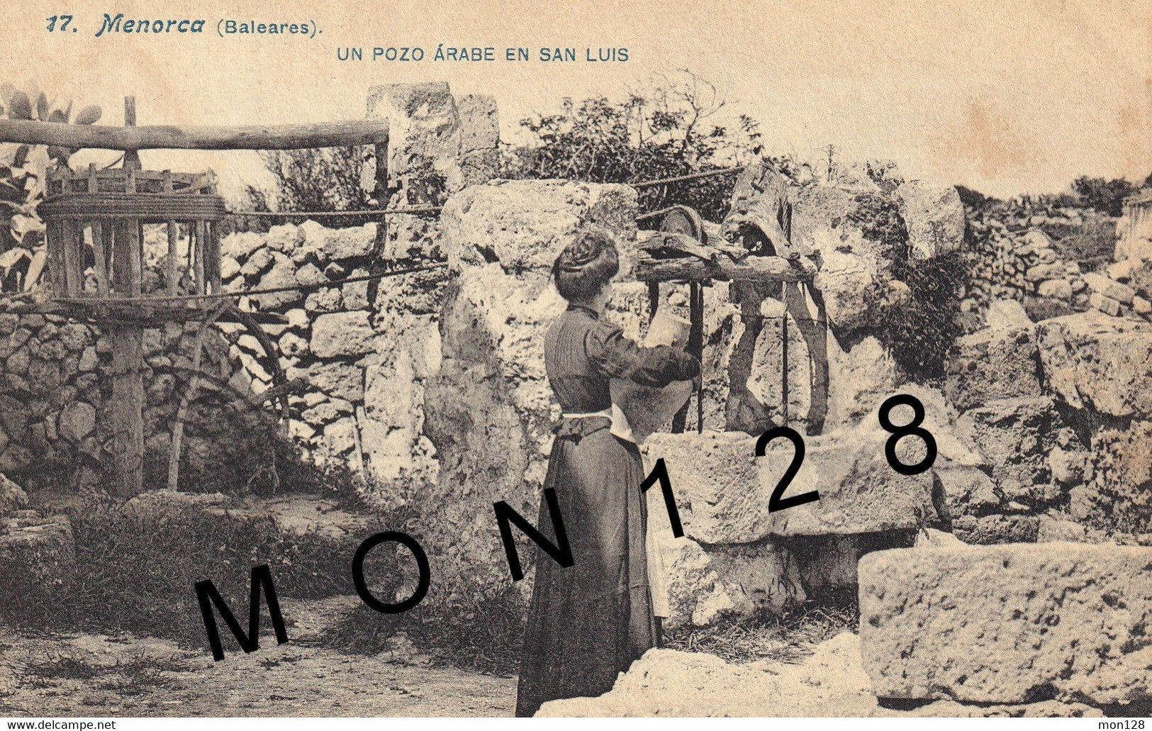 ESPAGNE - BALEARES - MENORCA / MINORQUE - UN POZO ARABE EN SAN LUIS / UN PUITS ARABE A SAINT LOUIS - Menorca