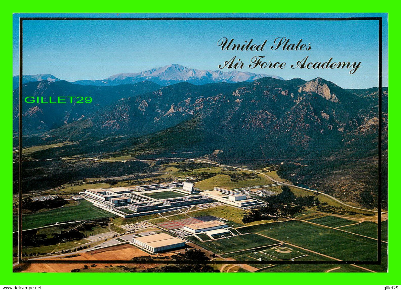 COLORADO SPRINGS, CO - PIKE'S PEAK AND THE UNITED STATES AIR FORCE ACADEMY - PHOTO BY WILLIAM P. SANBORN - - Colorado Springs