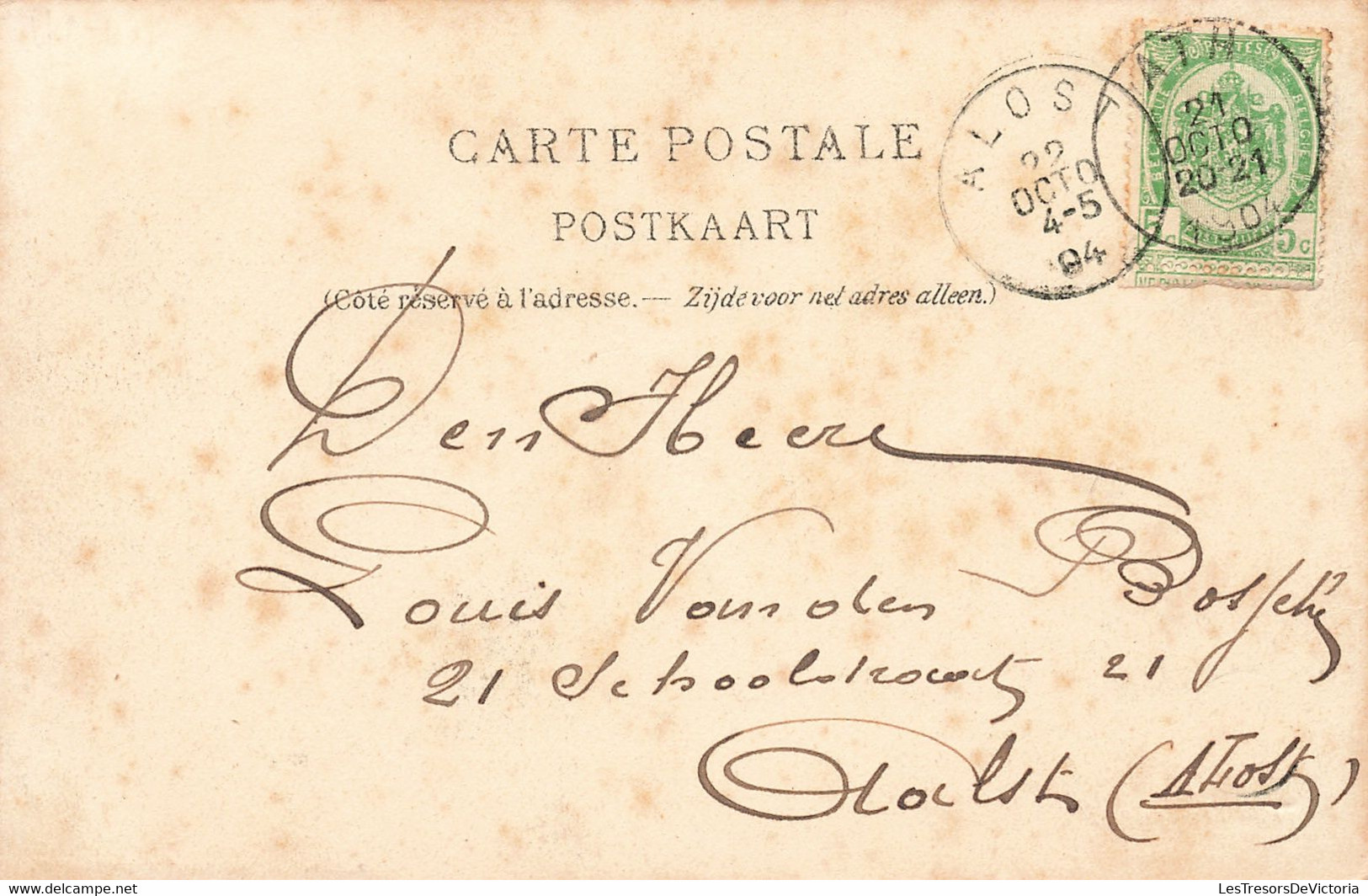 Belgique - Ath - La Gare - Edit. Bouchar Rameau - Animé - Oblitéré Alost 1904 - Carte Postale Anciene - Ath
